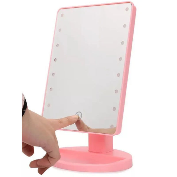 Portable 360 Degree Rotation Touch Induction Tabletop Cosmetic Mirror