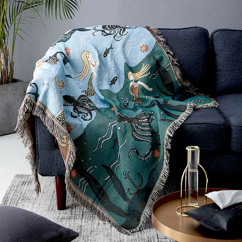 Mermaid Throw Blanket