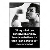 Inspirational Boxing Quote Canvas Wall Art