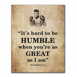 Inspirational Boxing Quote Canvas Wall Art