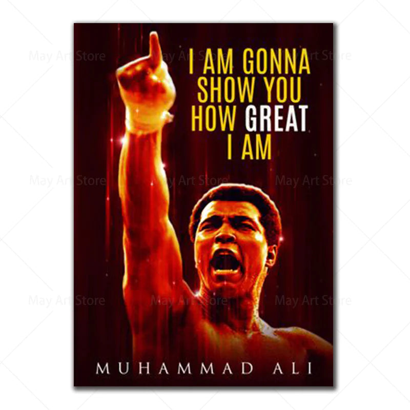 Inspirational Boxing Quote Canvas Wall Art