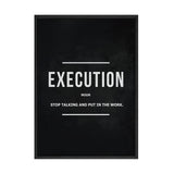 Grind Hustle Execution Wall Art Canvas Prints