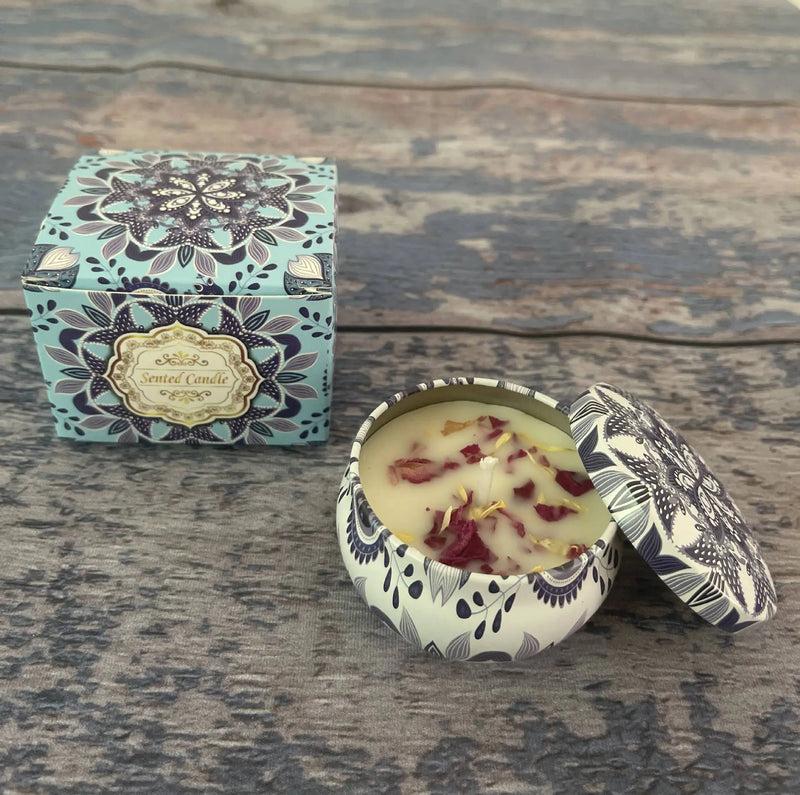 Dried Floral Scented Candles